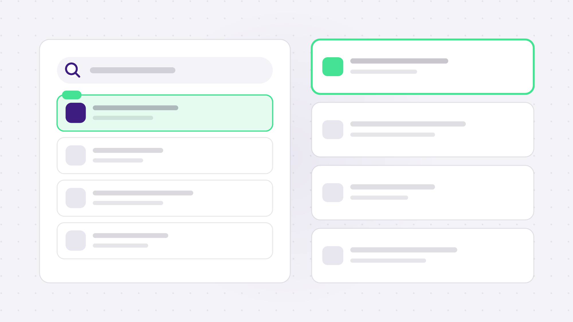 Suche in einem App-Verzeichnis und die gelisteten Eintraege